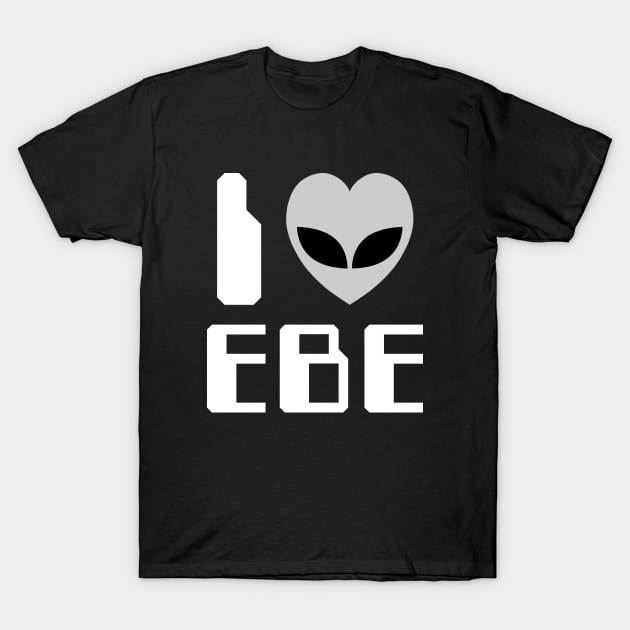 I Heart [Love] EBE T-Shirt by tinybiscuits